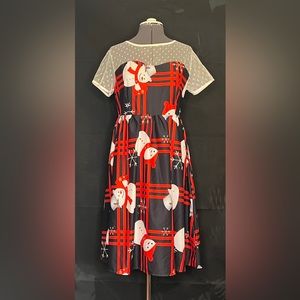 Die, die fashion, size medium A-line dress Christmas motif